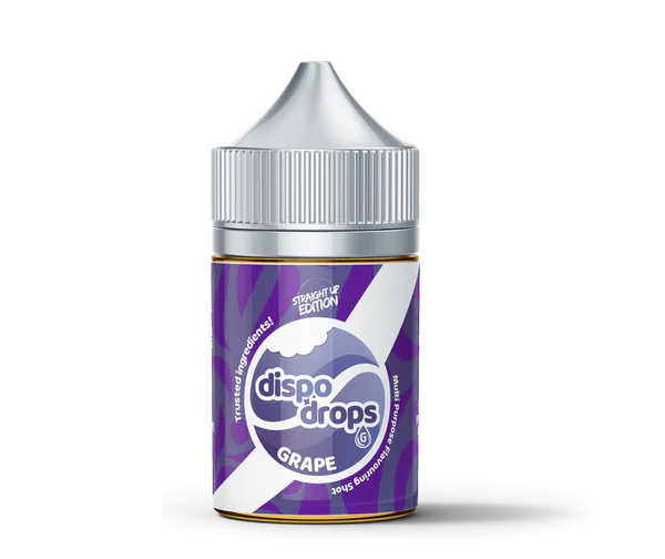 DISPO DROPS: STRAIGHT GRAPE - SALT/MTL 60ML LONGFILL - VAPE INN