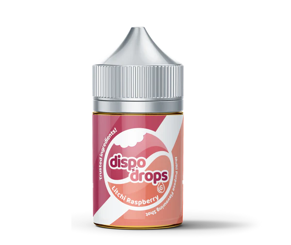 DISPO DROPS: LITCHI RASPBERRY - SALT/MTL 60ML LONGFILL - VAPE INN