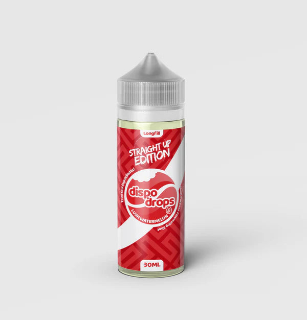 DISPO DROPS: STRAIGHT LUSH WATERMELON - 120ML LONGFILL - VAPE INN