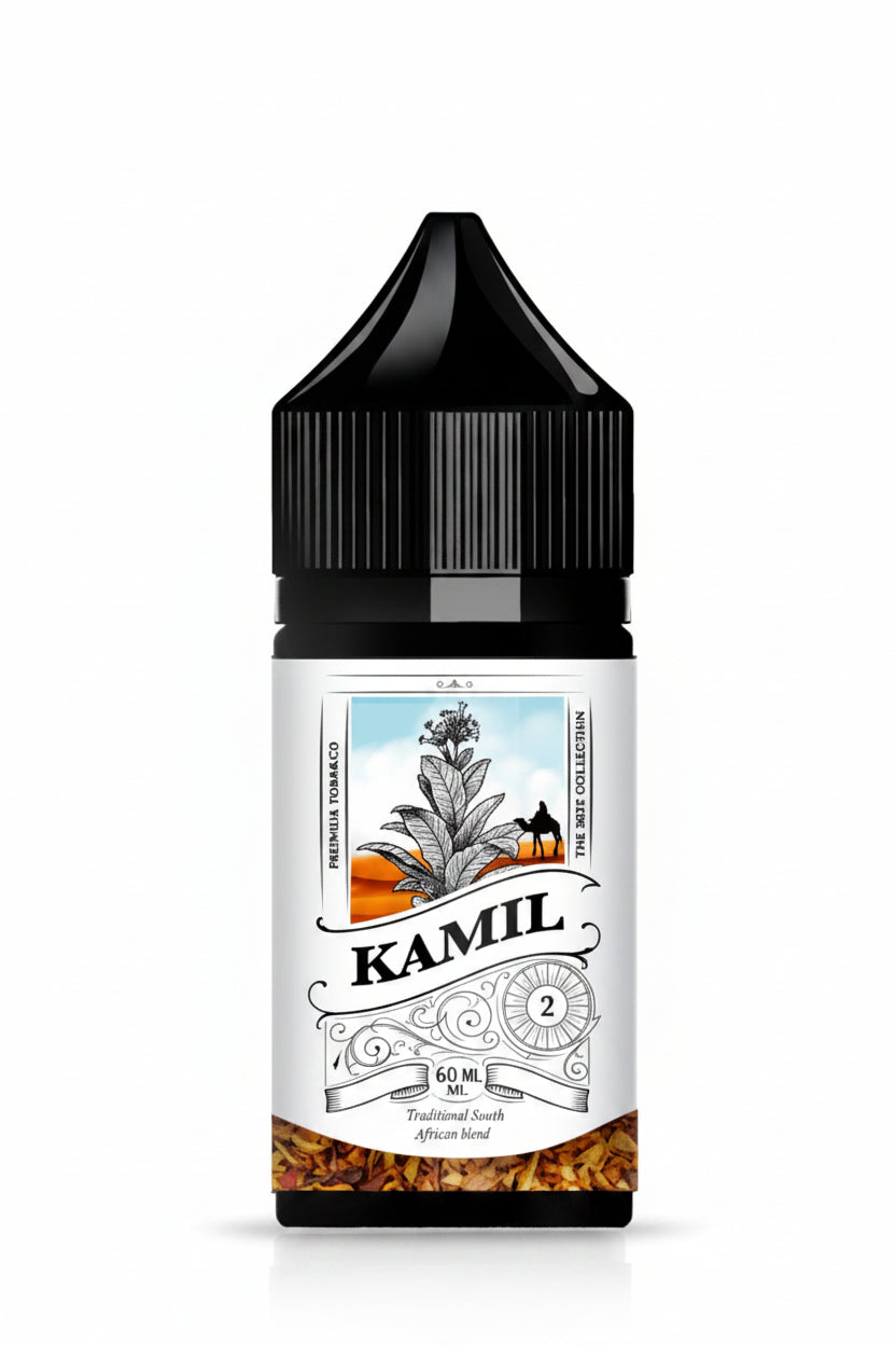 KAMIL Salt E-Liquid by THE SKYF COLLECTION in a 60ml longfill bottle, featuring a salt nicotine vape juice.