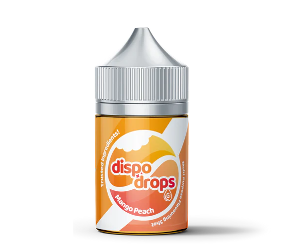 DISPO DROPS: MANGO PEACH - SALT/MTL 60ML LONGFILL - VAPE INN