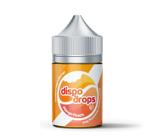 DISPO DROPS: MANGO PEACH - SALT/MTL 60ML LONGFILL - VAPE INN