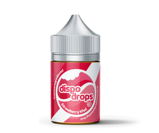 DISPO DROPS: STRAWBERRY KIWI - SALT/MTL 60ML LONGFILL - VAPE INN