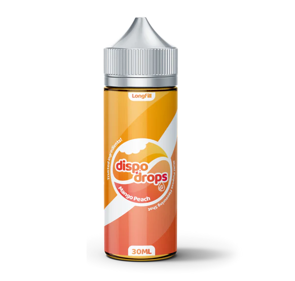 DISPO DROPS: MANGO PEACH - 120ML LONGFILL - VAPE INN