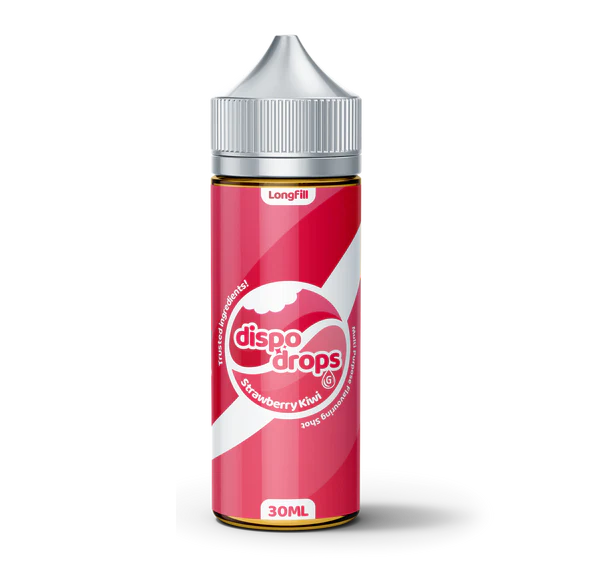DISPO DROPS: STRAWBERRY KIWI - 120ML LONGFILL - VAPE INN