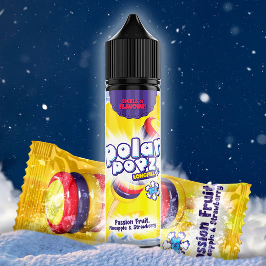 PASSION FRUIT, PINEAPPLE & STRAWBERRY - SALT/MTL 60ML LONGFILL