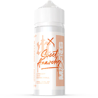 Misfits X Sweet Anarchy Apricot Jam Swiss Roll 120ml Longfill (Freebase / MTL)