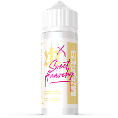 Misfits X Sweet Anarchy Raspberry Cheesecake120ml Longfill (Freebase / MTL)