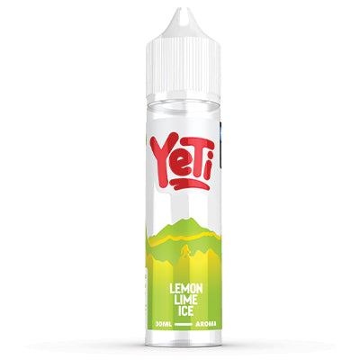 YETI Lemon Lime Ice e-liquid bottle, 60ml longfill for pods and MTL devices, with vibrant lemon and lime flavors and ice cooling effect.