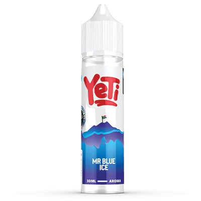 YETI MR BLUE ICE Salt E-Liquid 60ml Longfill bottle with blue-themed label and branding for vaping flavor.