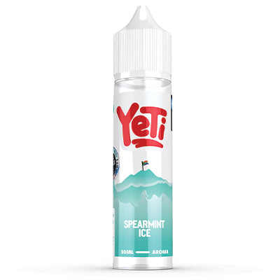 YETI Spearmint Ice salt e-liquid 60ml longfill bottle with fresh mint and cool icy flavor for vaping.