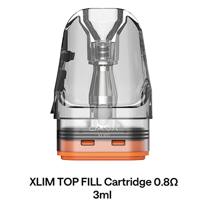 OXVA XLIM replacement pod with 0.8 ohm mesh coil for easy vaping replacement, shown in the image.