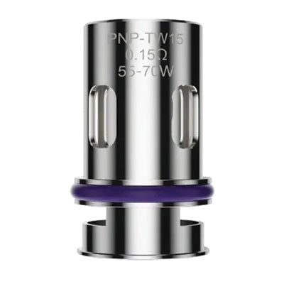 Voopoo PNP replacement coil, 0.15 ohm, designed for VOOPOO vaping devices, shown in the image.