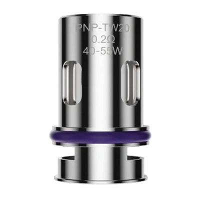 Voopoo PNP replacement coil for vaping, 0.2 ohm resistance, shown in a clear image of the coil designed for VOOPOO devices.