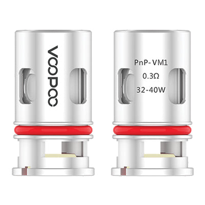 Voopoo PNP replacement coil, VOOPOO Coils series, 0.3 ohm resistance, set of five for vaping devices