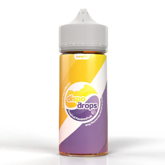 DISPO DROPS: TROPICAL PASSIONFRUIT - 120ML LONGFILL - VAPE INN